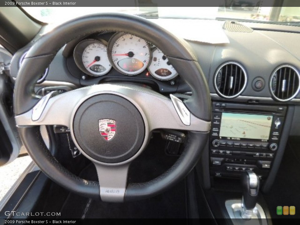 Black Interior Steering Wheel for the 2009 Porsche Boxster S #75680283