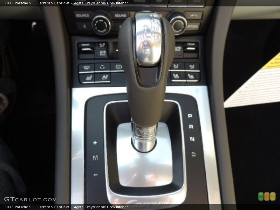 Agate Grey/Pebble Grey Interior Transmission for the 2013 Porsche 911 Carrera S Cabriolet #75681930