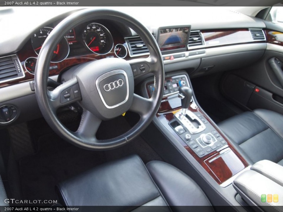 Black 2007 Audi A8 Interiors