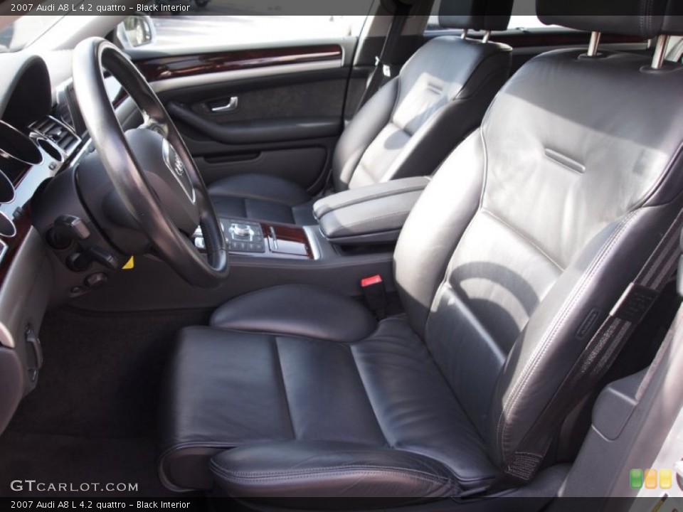 Black Interior Front Seat for the 2007 Audi A8 L 4.2 quattro #75682306