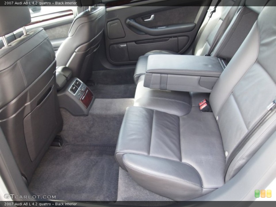 Black Interior Rear Seat for the 2007 Audi A8 L 4.2 quattro #75682416