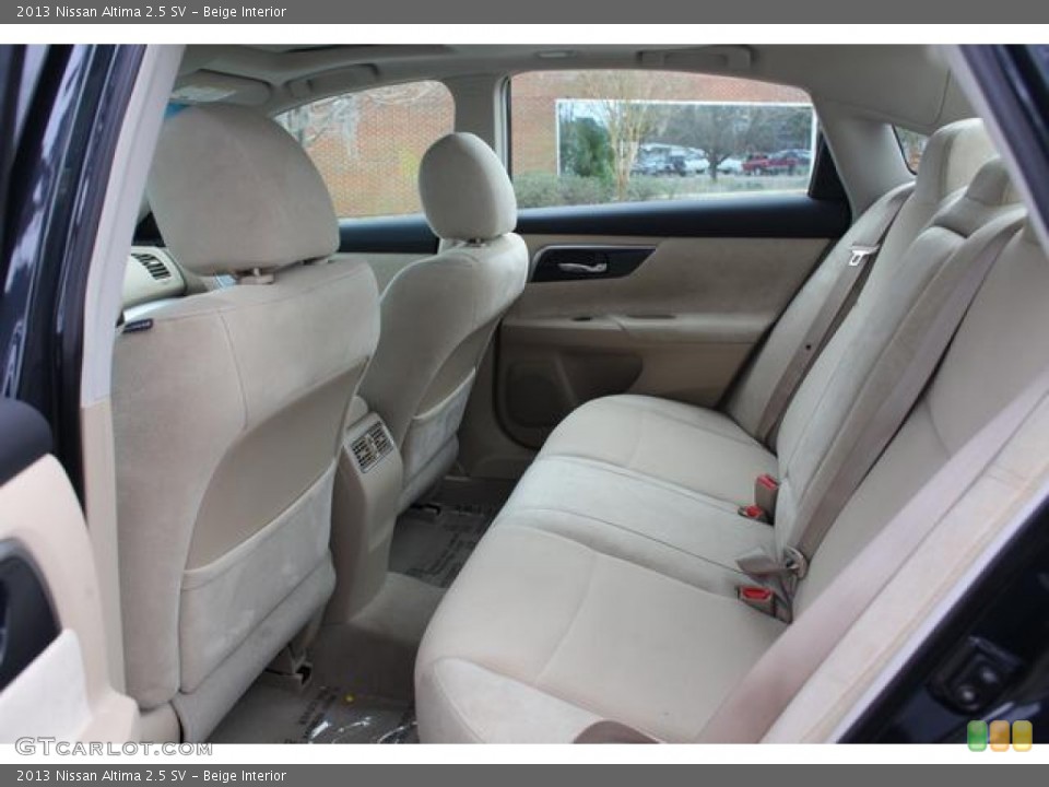 Beige Interior Rear Seat for the 2013 Nissan Altima 2.5 SV #75682773