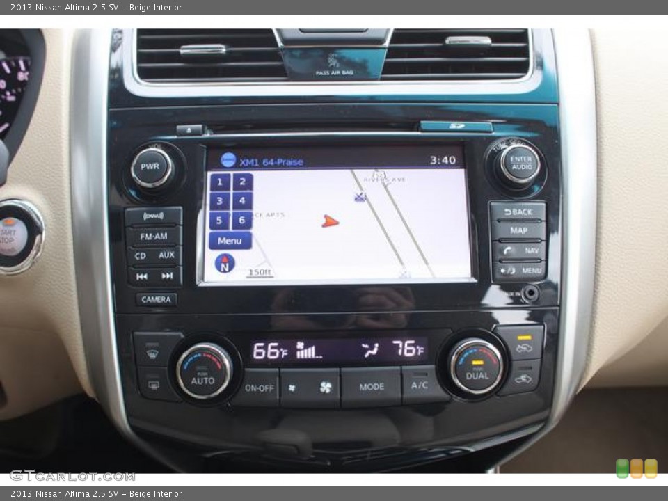 Beige Interior Navigation for the 2013 Nissan Altima 2.5 SV #75682814