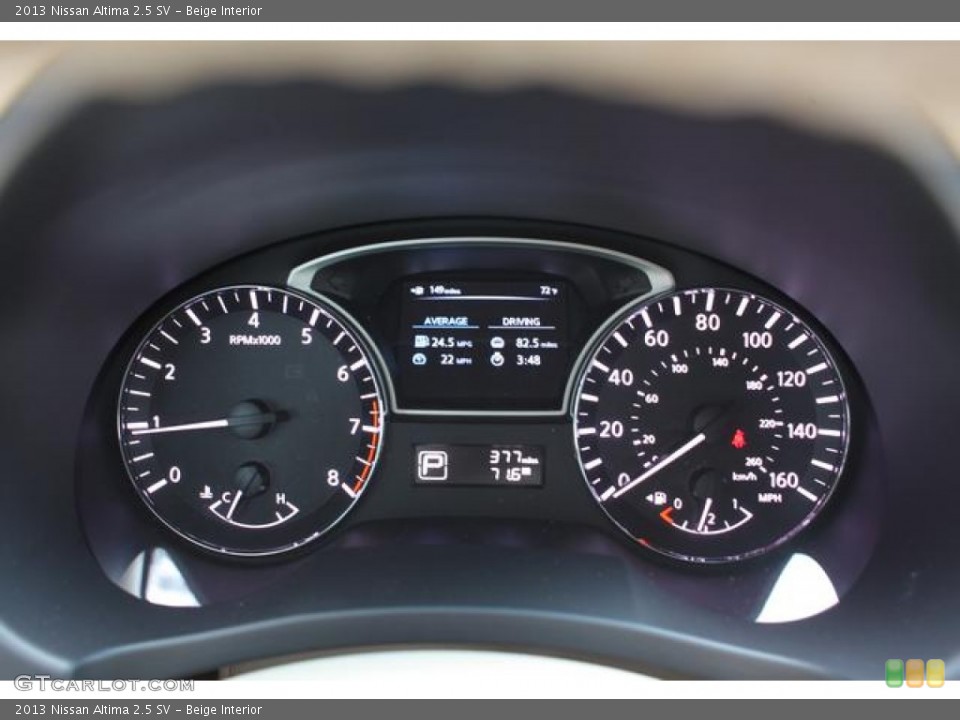 Beige Interior Gauges for the 2013 Nissan Altima 2.5 SV #75682845