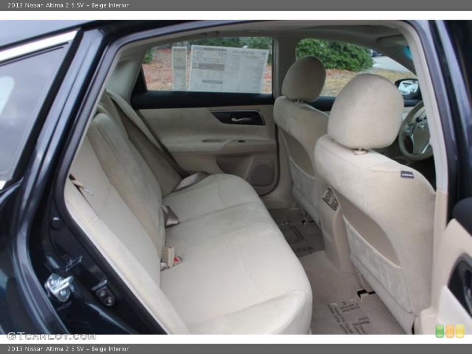 Beige Interior Rear Seat for the 2013 Nissan Altima 2.5 SV #75682866