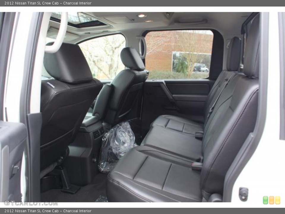 Charcoal Interior Rear Seat for the 2012 Nissan Titan SL Crew Cab #75683163