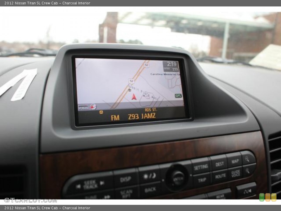 Charcoal Interior Navigation for the 2012 Nissan Titan SL Crew Cab #75683310