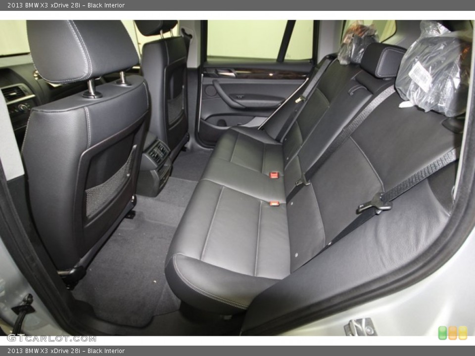 Black Interior Rear Seat for the 2013 BMW X3 xDrive 28i #75683427