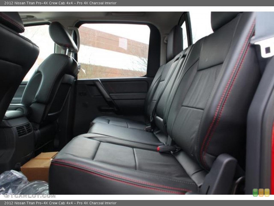 Pro 4X Charcoal Interior Rear Seat for the 2012 Nissan Titan Pro-4X Crew Cab 4x4 #75683556
