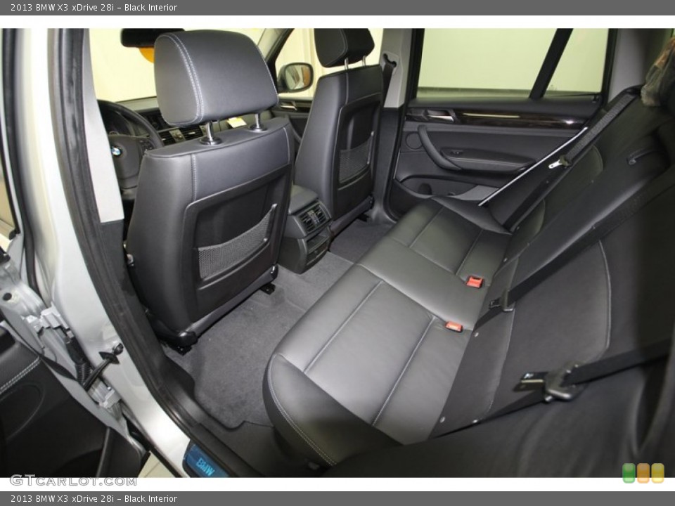 Black Interior Rear Seat for the 2013 BMW X3 xDrive 28i #75683784