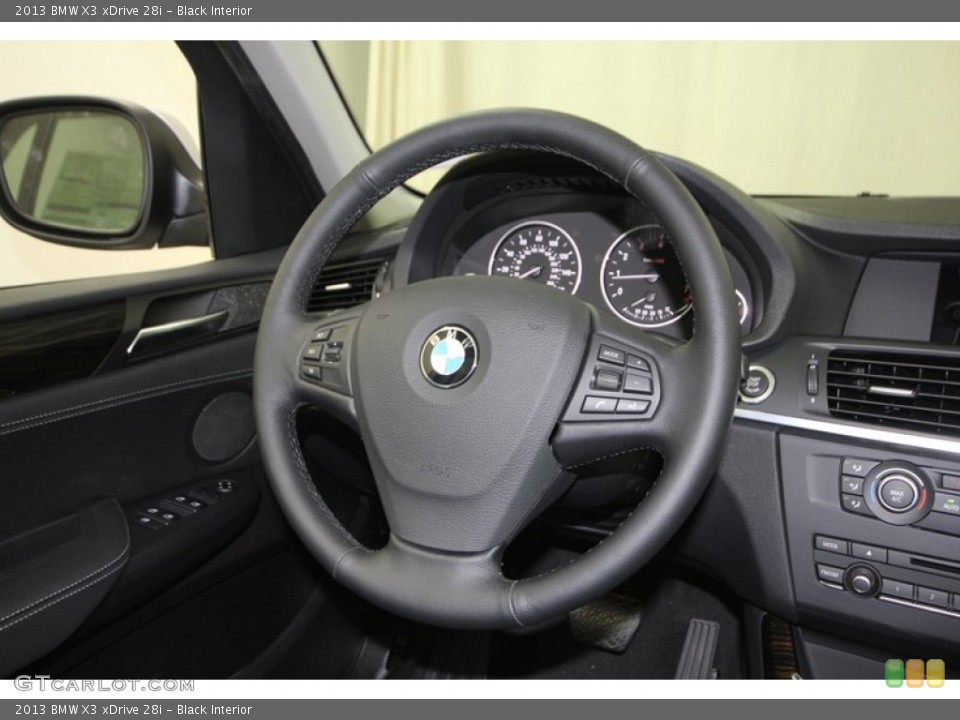Black Interior Steering Wheel for the 2013 BMW X3 xDrive 28i #75683823