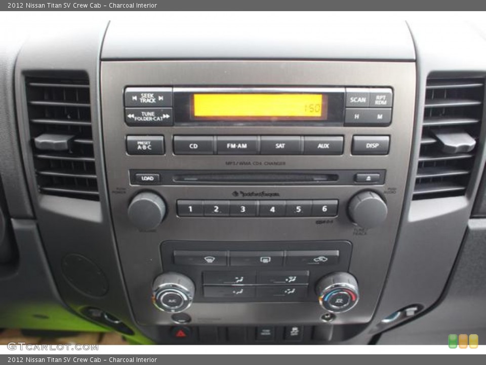 Charcoal Interior Controls for the 2012 Nissan Titan SV Crew Cab #75683962