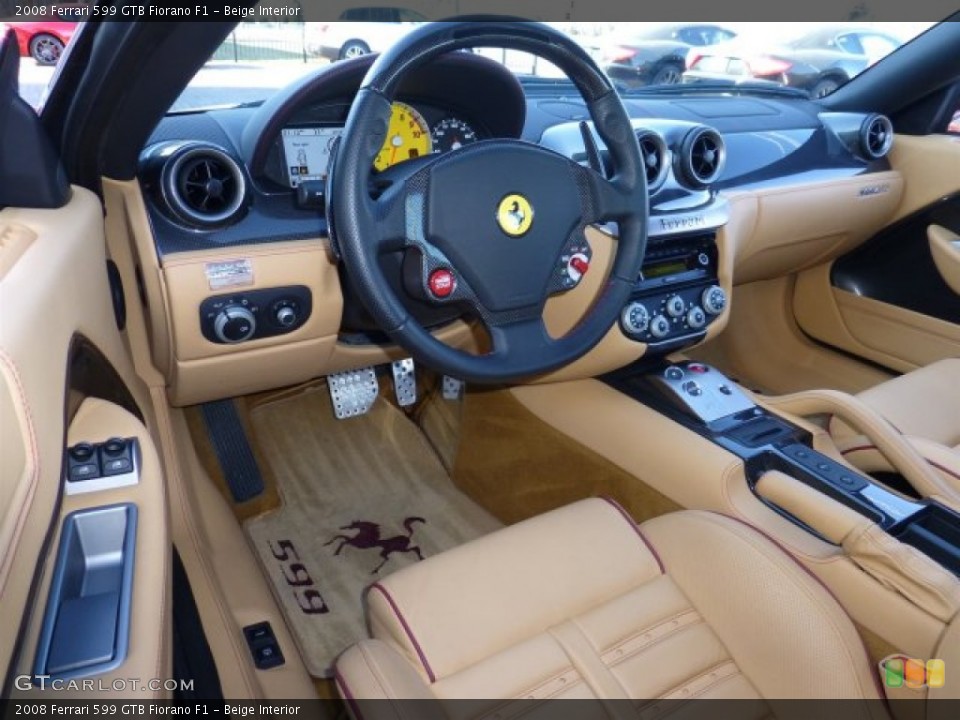 Beige Interior Prime Interior for the 2008 Ferrari 599 GTB Fiorano F1 #75685605