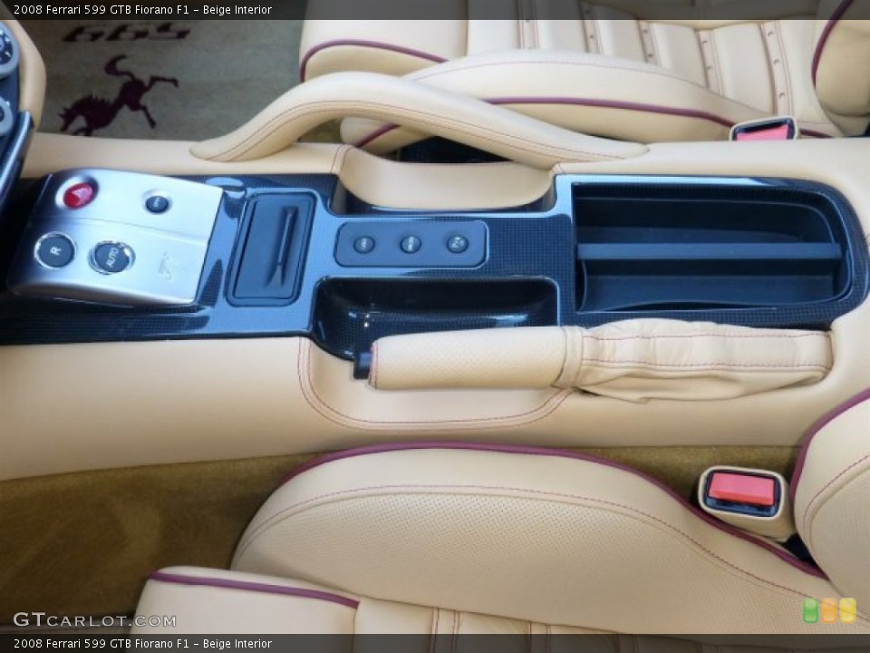 Beige Interior Controls for the 2008 Ferrari 599 GTB Fiorano F1 #75685674