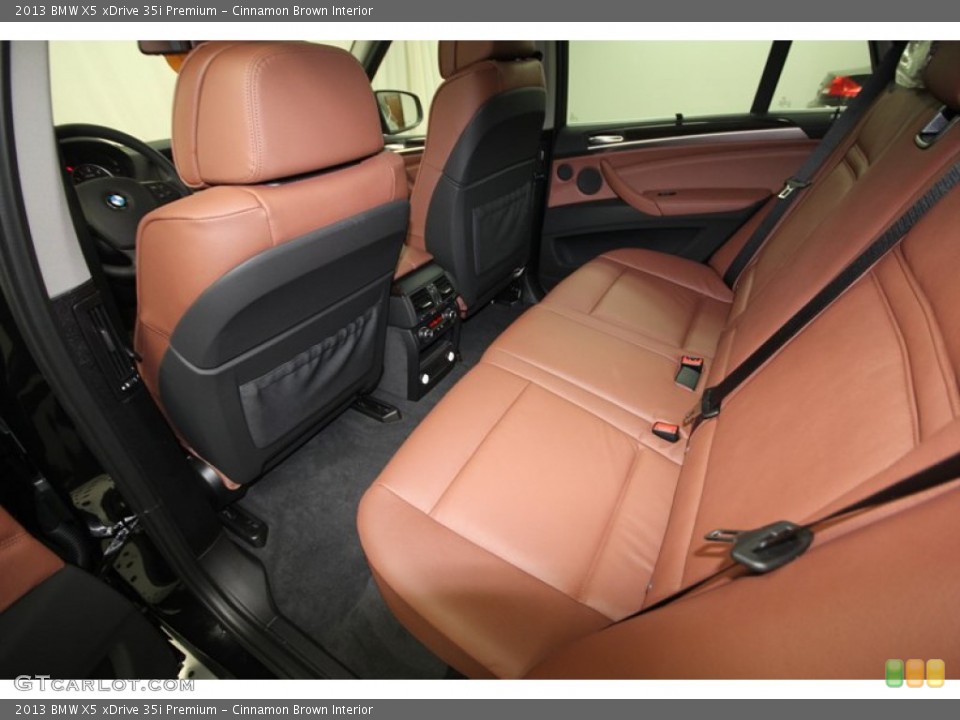 Cinnamon Brown Interior Rear Seat for the 2013 BMW X5 xDrive 35i Premium #75685680
