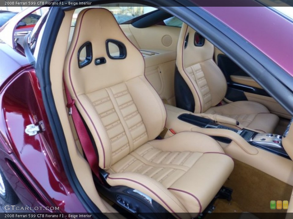 Beige Interior Front Seat for the 2008 Ferrari 599 GTB Fiorano F1 #75685744