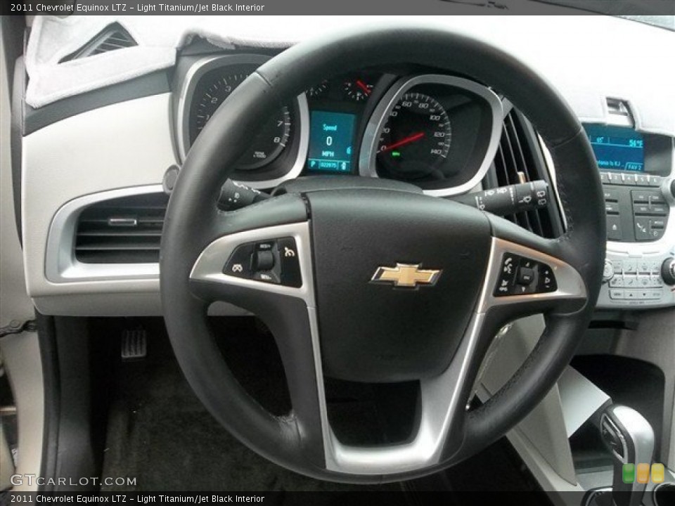 Light Titanium/Jet Black Interior Steering Wheel for the 2011 Chevrolet Equinox LTZ #75686862