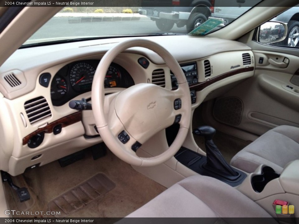 Neutral Beige Interior Prime Interior for the 2004 Chevrolet Impala LS #75687376