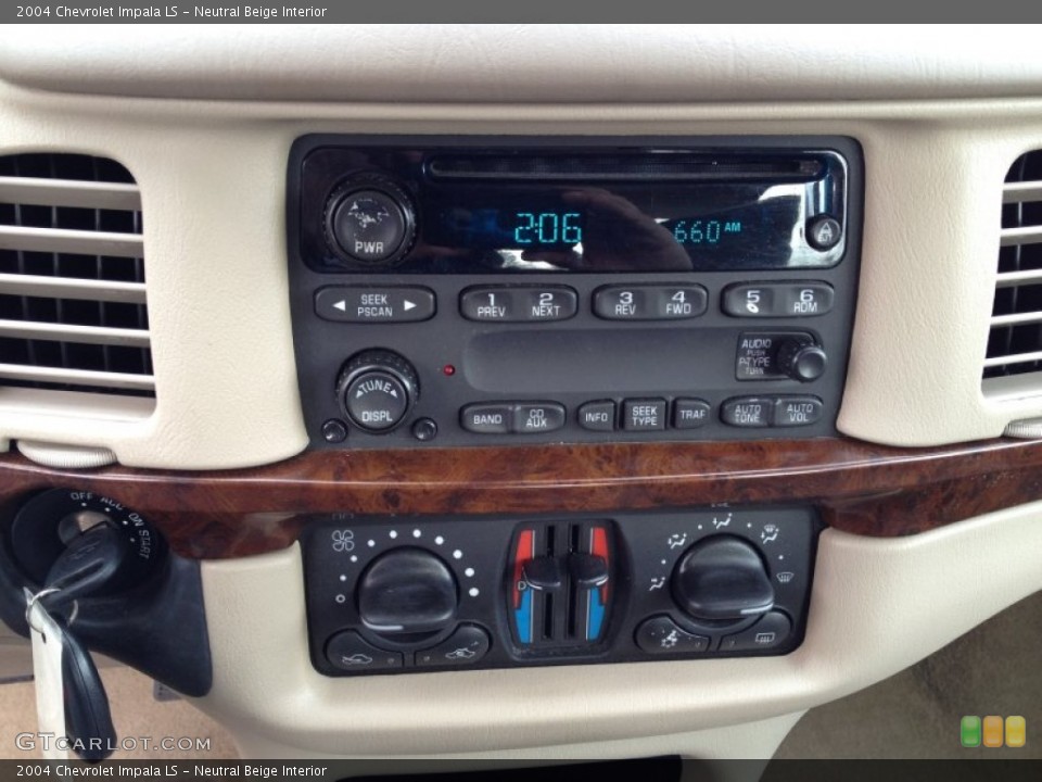 Neutral Beige Interior Audio System for the 2004 Chevrolet Impala LS #75687420