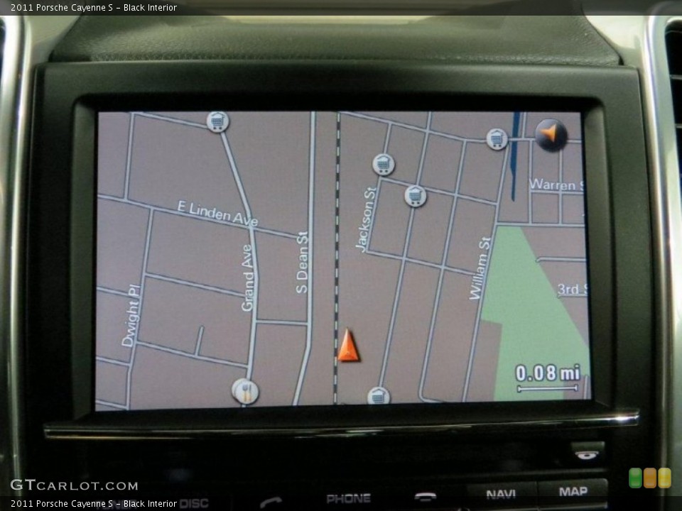 Black Interior Navigation for the 2011 Porsche Cayenne S #75688015