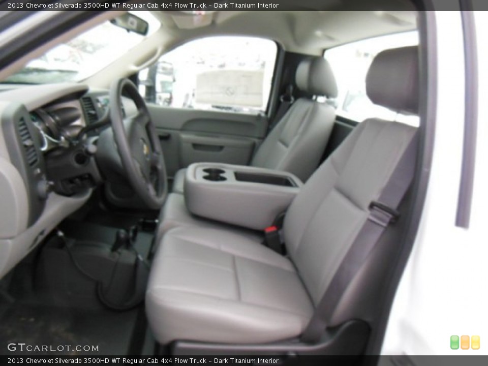 Dark Titanium Interior Front Seat for the 2013 Chevrolet Silverado 3500HD WT Regular Cab 4x4 Plow Truck #75689391