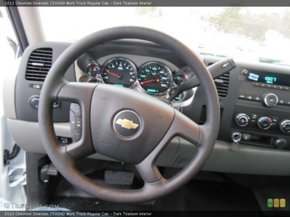 Dark Titanium Interior Steering Wheel for the 2013 Chevrolet Silverado 2500HD Work Truck Regular Cab #75689759