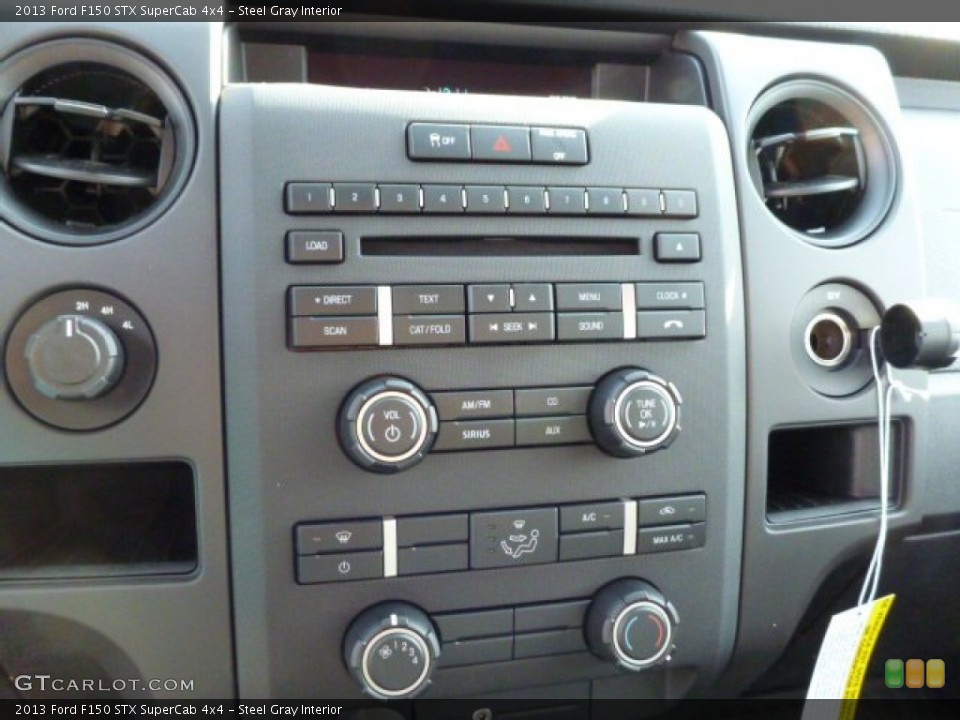 Steel Gray Interior Controls for the 2013 Ford F150 STX SuperCab 4x4 #75690027