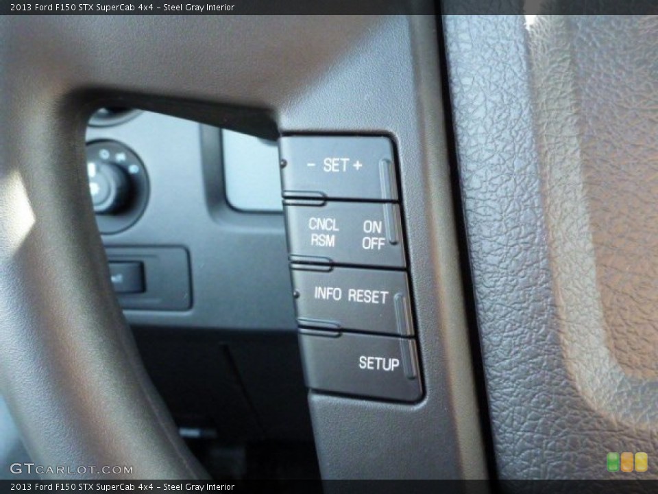 Steel Gray Interior Controls for the 2013 Ford F150 STX SuperCab 4x4 #75690042