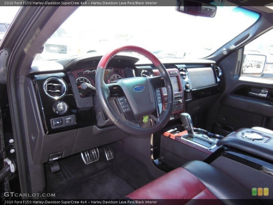 Harley Davidson Lava Red/Black Interior Dashboard for the 2010 Ford F150 Harley-Davidson SuperCrew 4x4 #75691093