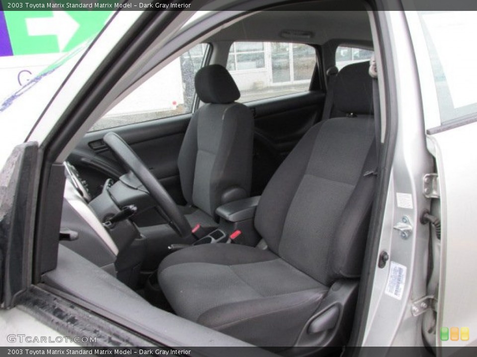 Dark Gray 2003 Toyota Matrix Interiors