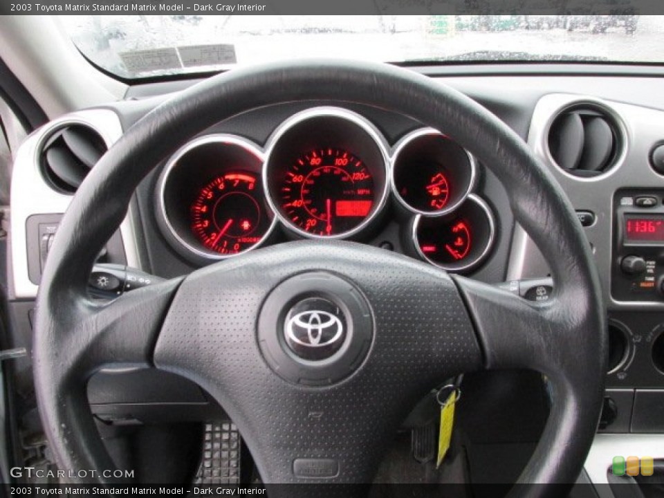 Dark Gray Interior Steering Wheel for the 2003 Toyota Matrix  #75693981