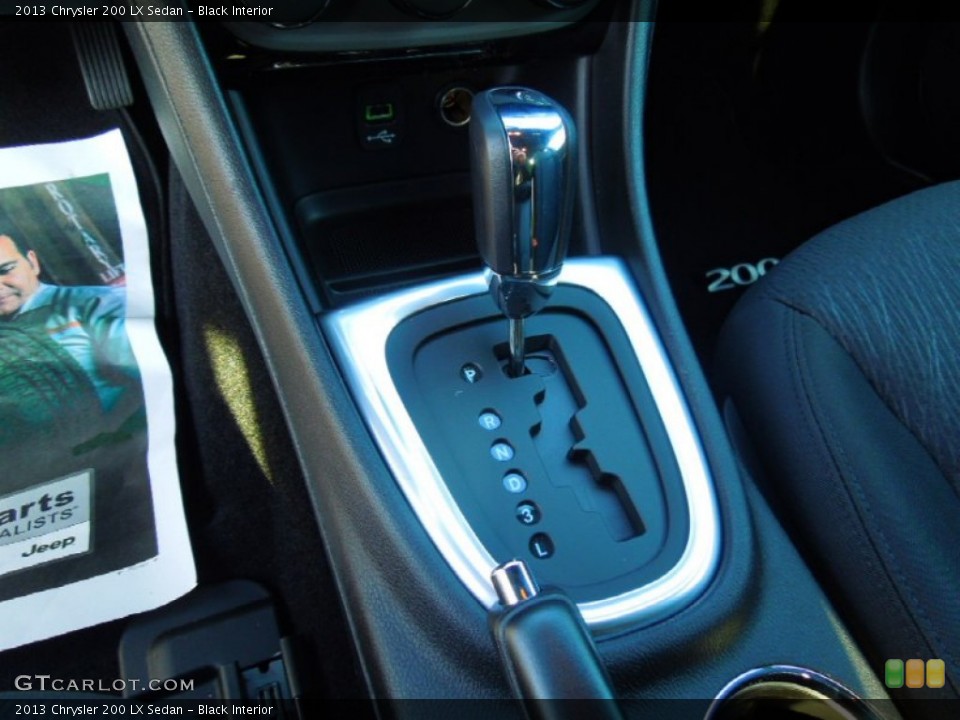 Black Interior Transmission for the 2013 Chrysler 200 LX Sedan #75699084