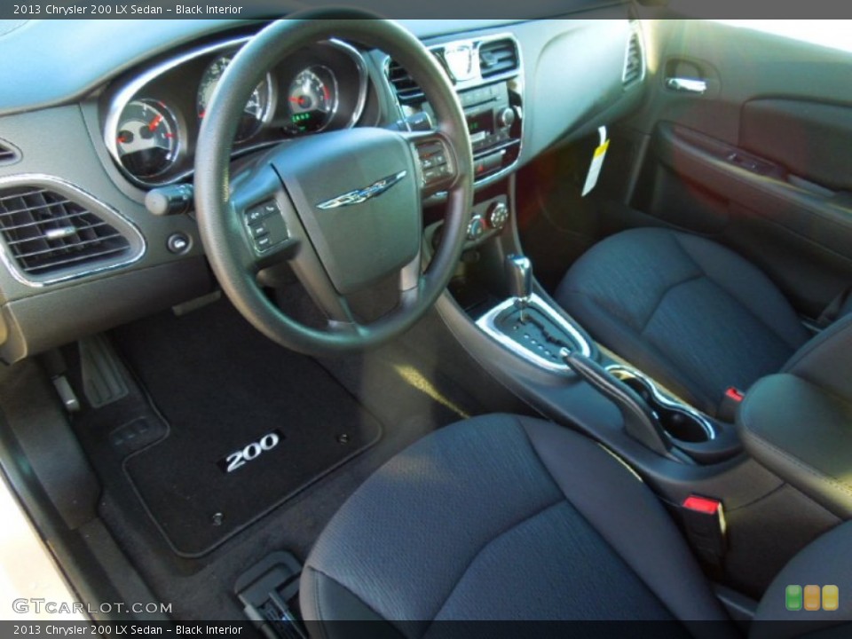 Black Interior Prime Interior for the 2013 Chrysler 200 LX Sedan #75699294