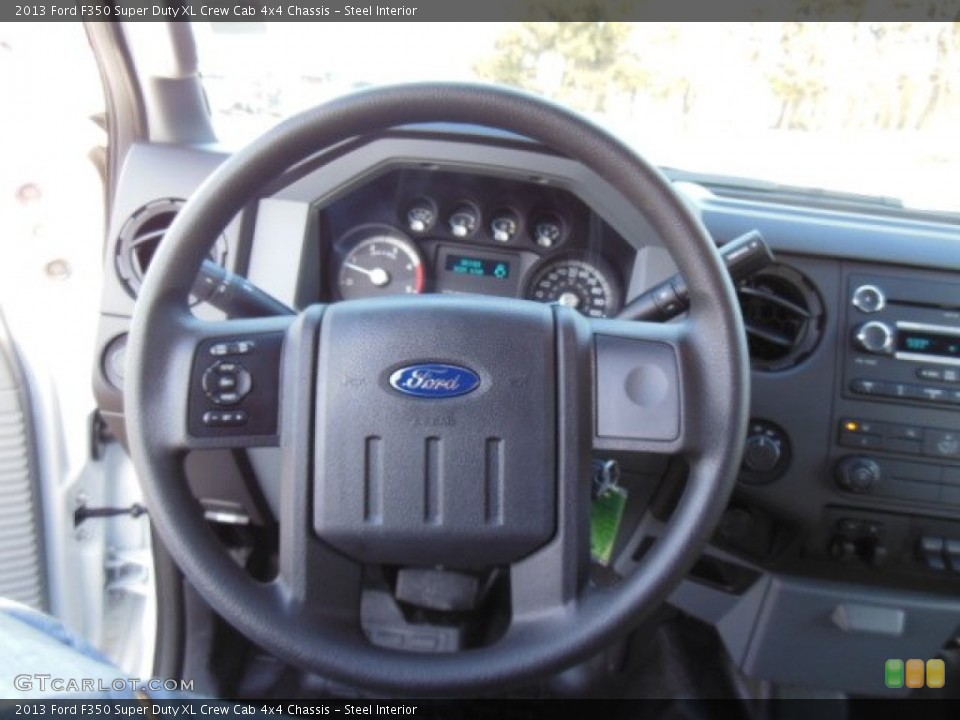 Steel Interior Steering Wheel for the 2013 Ford F350 Super Duty XL Crew Cab 4x4 Chassis #75703268