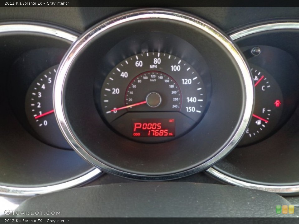 Gray Interior Gauges for the 2012 Kia Sorento EX #75705198