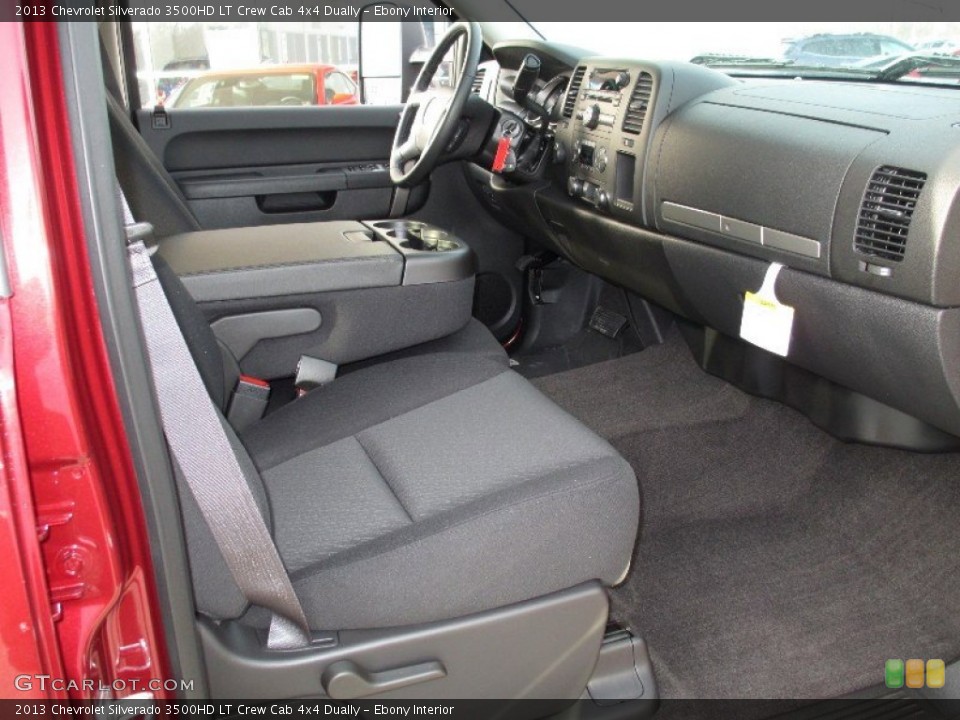 Ebony Interior Photo for the 2013 Chevrolet Silverado 3500HD LT Crew Cab 4x4 Dually #75706182
