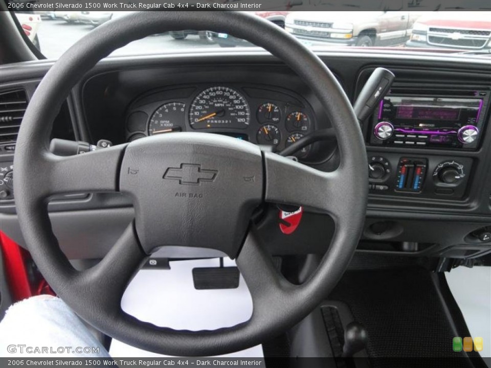 Dark Charcoal Interior Steering Wheel for the 2006 Chevrolet Silverado 1500 Work Truck Regular Cab 4x4 #75706767