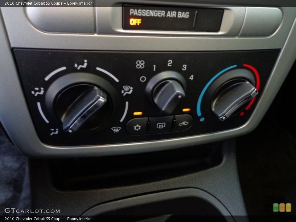 Ebony Interior Controls for the 2010 Chevrolet Cobalt SS Coupe #75707166