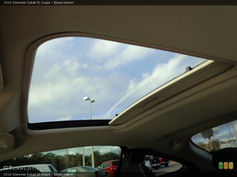 Ebony Interior Sunroof for the 2010 Chevrolet Cobalt SS Coupe #75707196