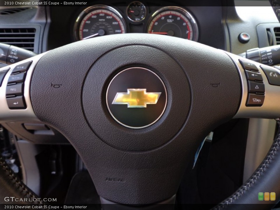 Ebony Interior Controls for the 2010 Chevrolet Cobalt SS Coupe #75707210