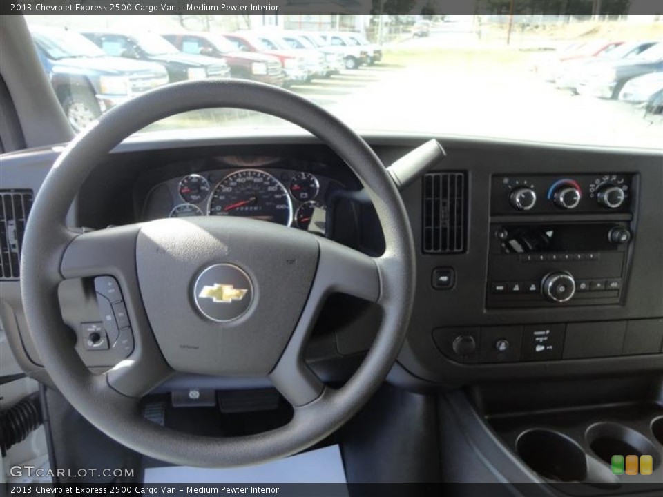Medium Pewter Interior Dashboard for the 2013 Chevrolet Express 2500 Cargo Van #75707505
