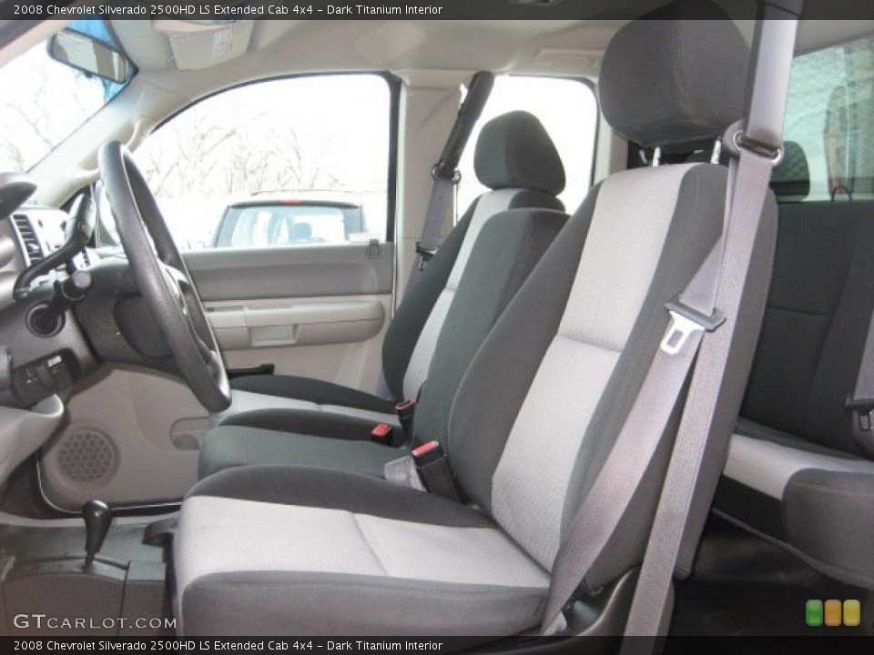 Dark Titanium Interior Front Seat for the 2008 Chevrolet Silverado 2500HD LS Extended Cab 4x4 #75708322