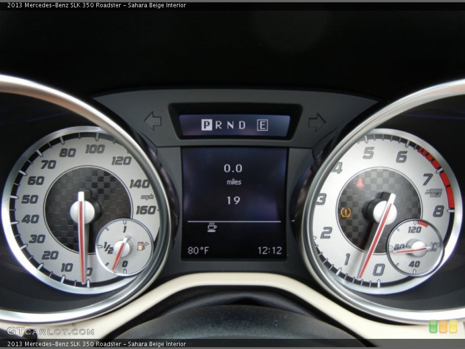 Sahara Beige Interior Gauges for the 2013 Mercedes-Benz SLK 350 Roadster #75708495