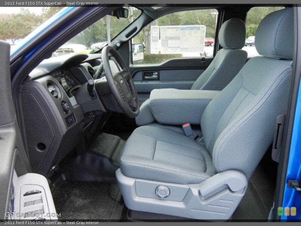 Steel Gray Interior Front Seat for the 2013 Ford F150 STX SuperCab #75708639