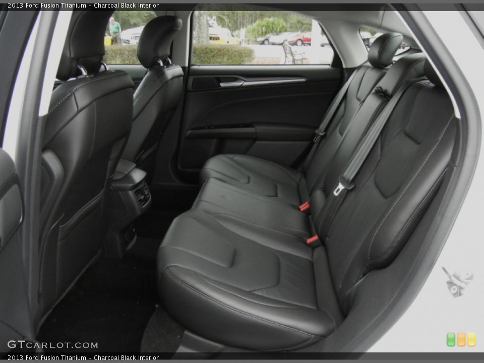 Charcoal Black Interior Rear Seat for the 2013 Ford Fusion Titanium #75709272