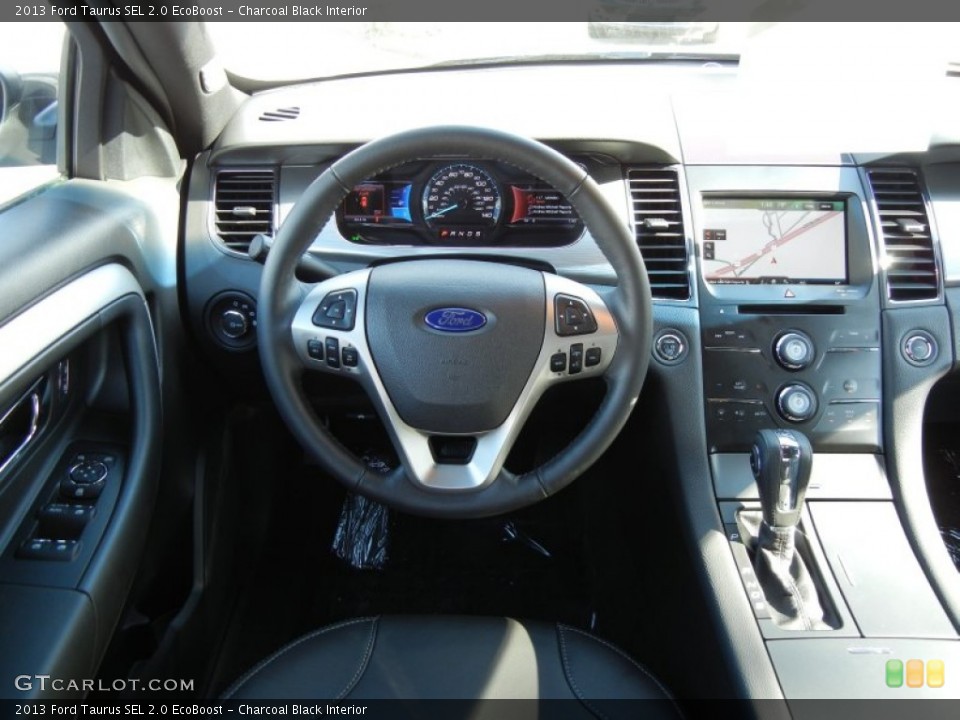 Charcoal Black Interior Dashboard for the 2013 Ford Taurus SEL 2.0 EcoBoost #75710398
