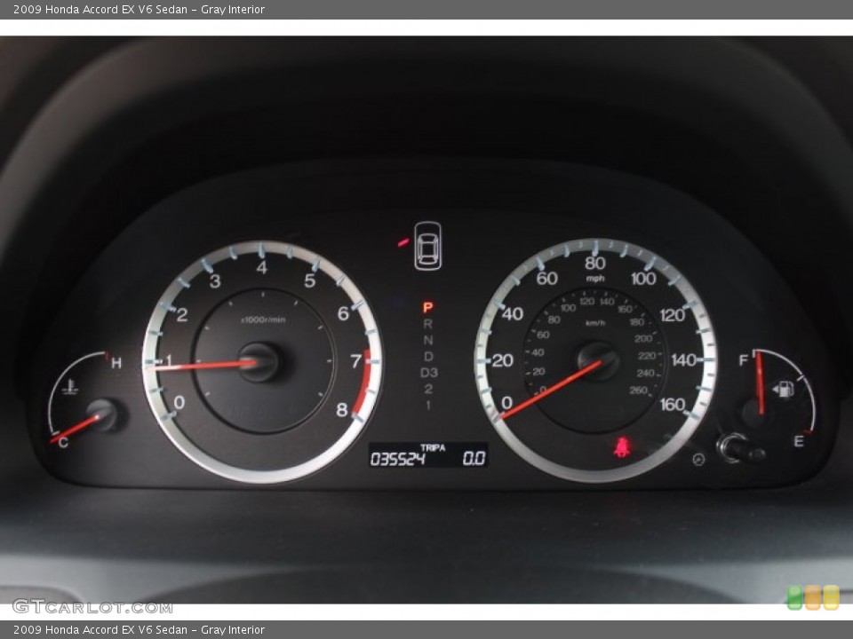 Gray Interior Gauges for the 2009 Honda Accord EX V6 Sedan #75711138