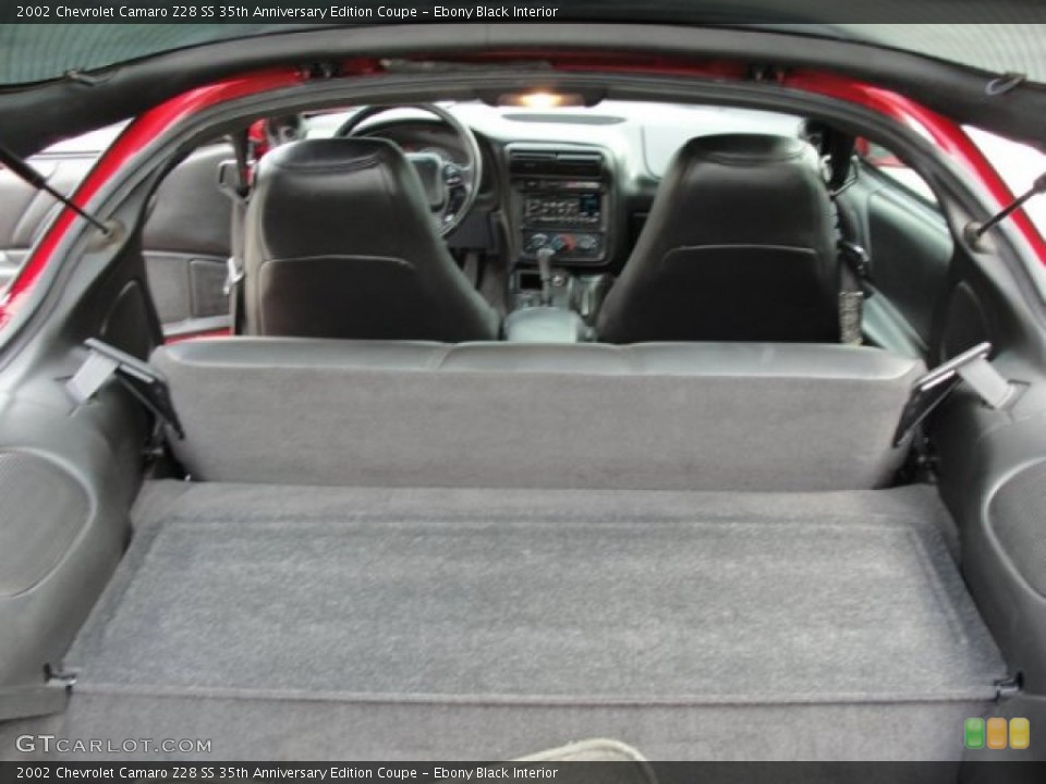 Ebony Black Interior Trunk for the 2002 Chevrolet Camaro Z28 SS 35th Anniversary Edition Coupe #75712125