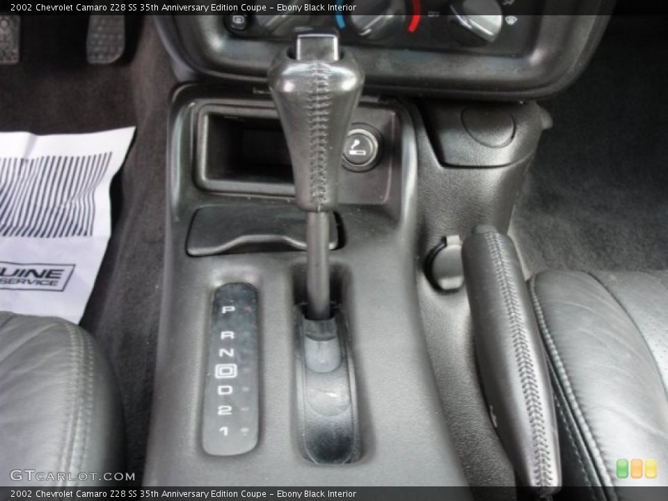 Ebony Black Interior Transmission for the 2002 Chevrolet Camaro Z28 SS 35th Anniversary Edition Coupe #75712299
