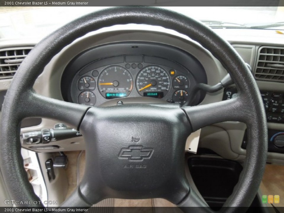 Medium Gray Interior Steering Wheel for the 2001 Chevrolet Blazer LS #75717612